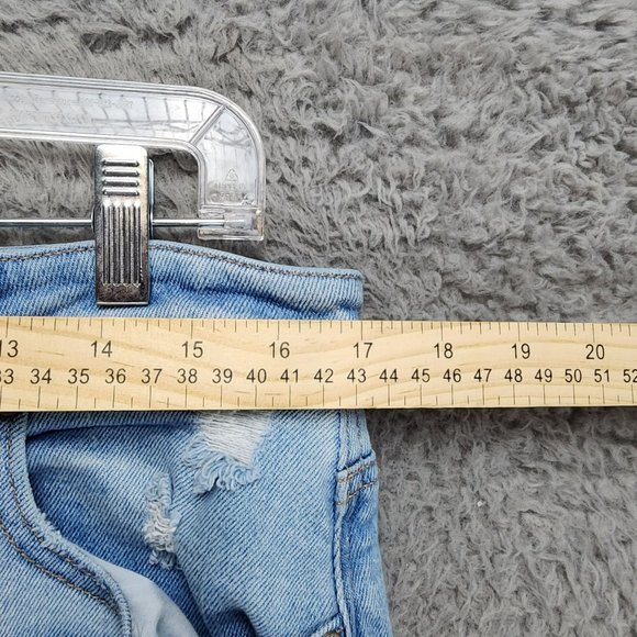 American Eagle Outfitters Jeans Womens 14 Tall Stretch High Rise Distressed Mom - Picture 5 of 16